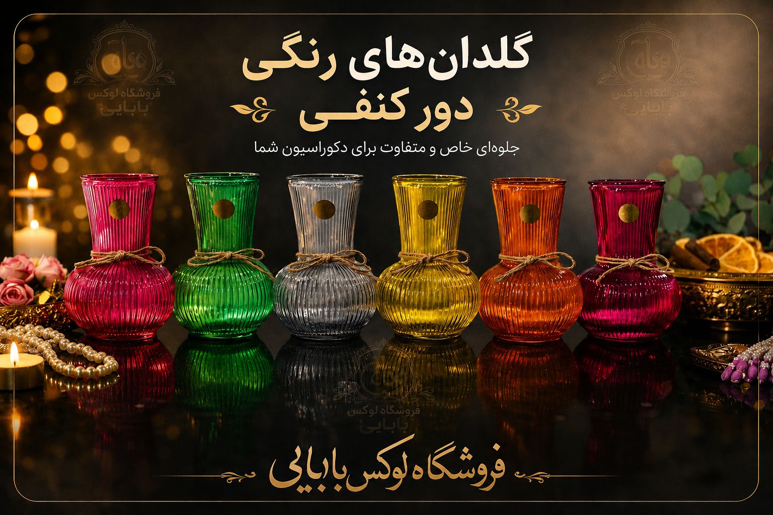 گلدان شیشه ای